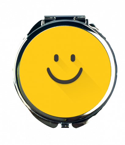 กระจกพิมพ์ภาพ Yellow smile Mirror